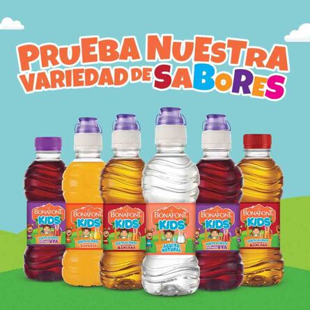 Agua Bonafont Kids con Jugo Natural sabor Uva 300 ml image number 6