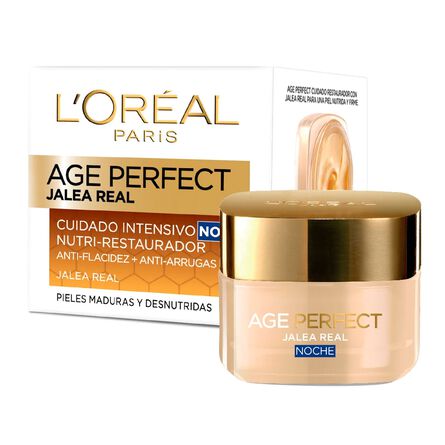 Crema Facial L'Oréal Paris Age Perfect Jalea Real Noche 50 ml image number 5