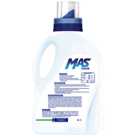 Detergente líquido Mas Color 3Lt image number 2