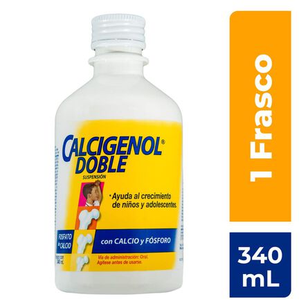 Calcigenol Doble 18 mg Susp con 340 ml image number 1