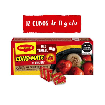 Concentrado de Tomate Maggi Consomate 12 Cubos 126g image number 1