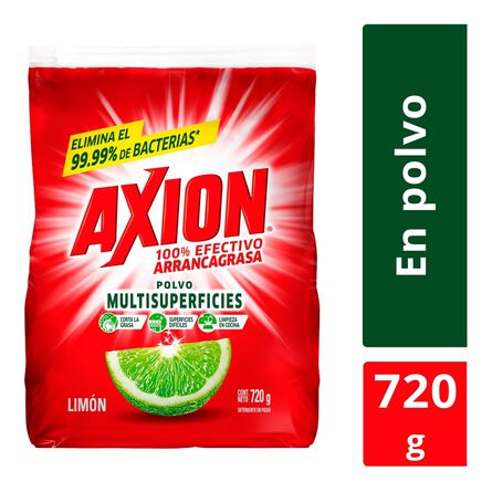 Lavatrastes Axion Multisuperficies Limón en Polvo 720 g image number 1