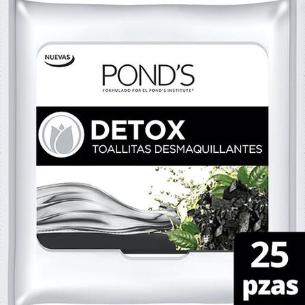 Toallitas Desmaquillantes Pond's Detox 25 unidades image number 1