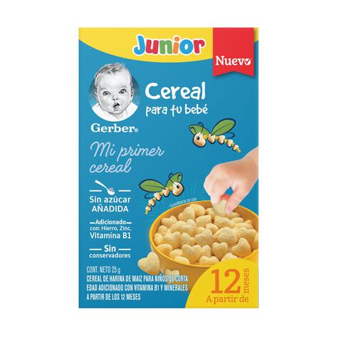 Cereal de Harina de Maiz Gerber Junior 25g