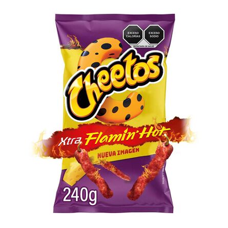 Botana De Queso Sabritas Cheetos Xtra Flamin Hot 240 G image number 1