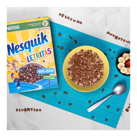 Cereal Nestlé Nesquik Letritas Sabor Chocolate Caja 320 Gr image number 6