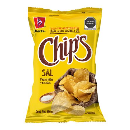 Papas Chips Sal 150 Gr Bol