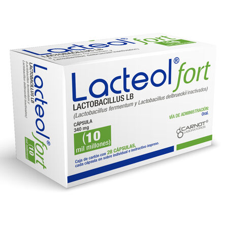 Lacteol Fort 10 Mil Oral 28 Cápsulas image number 2