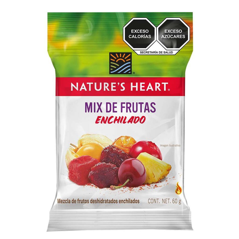 Mezcla de frutas deshidratadas enchiladas Nature's Heart Mix de Frutas Enchiladas 60 g image number 0
