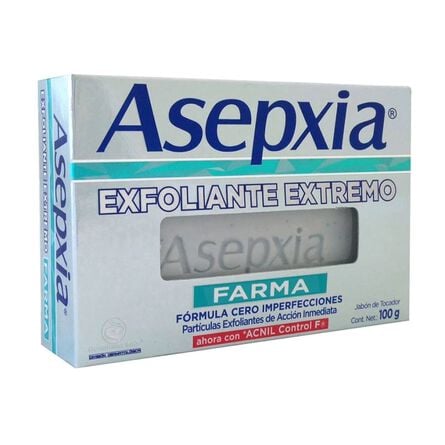 Jabón Facial Asepxia Exfoliante Extremo 100 g image number 1