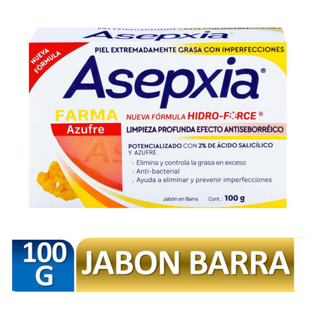 Sollozos mezcla borde Jabón En Barra Asepxia Con Azufre 100g | Soriana