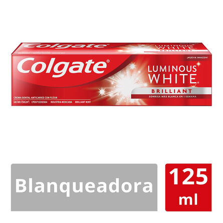 Pasta Dental Colgate Luminous White Brilliant 125 ml image number 3