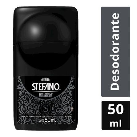 Desodorante en roll on Stefano Black 50 ml image number 1