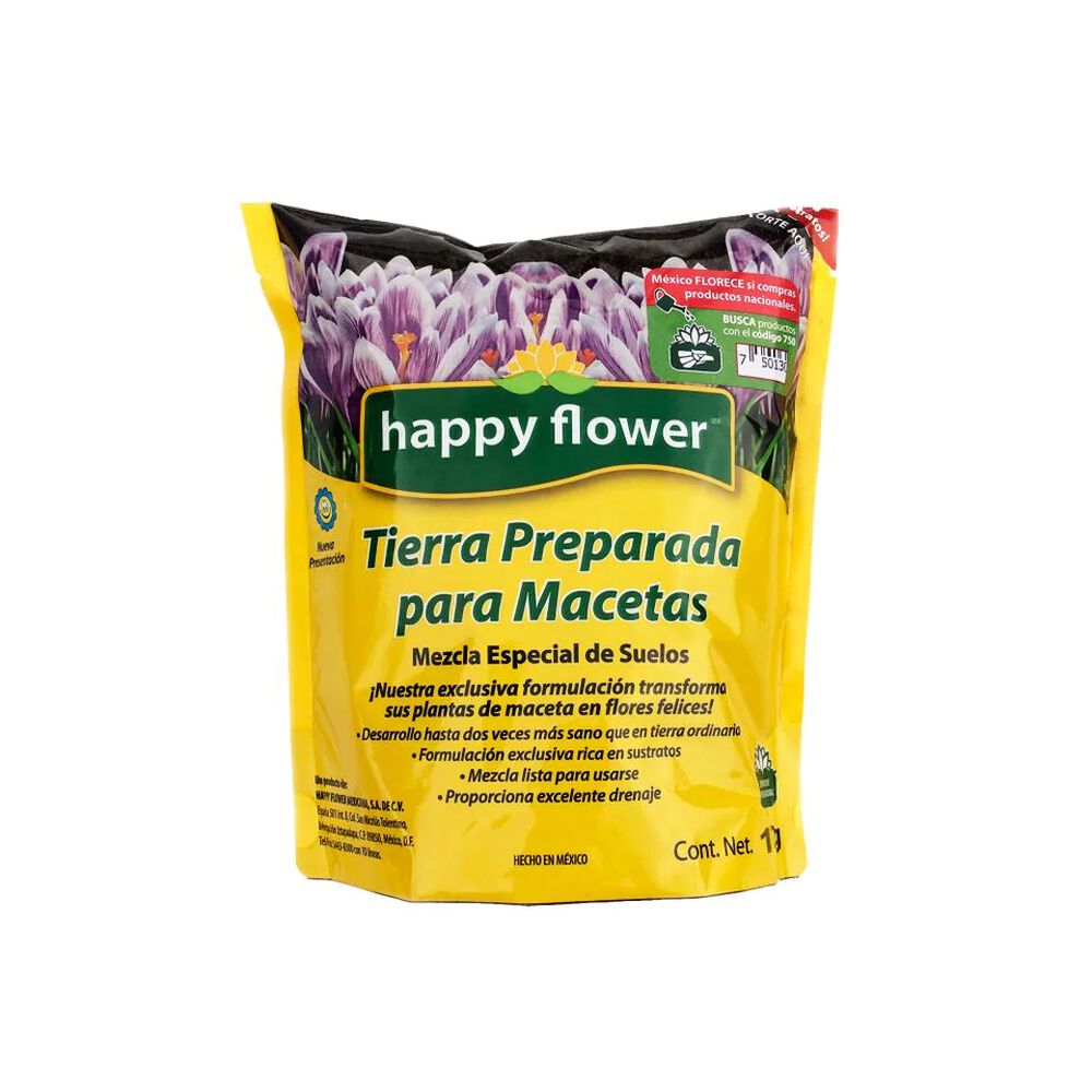 Tierra Happy Flower Preparada Bol 2.5 kg image number 0