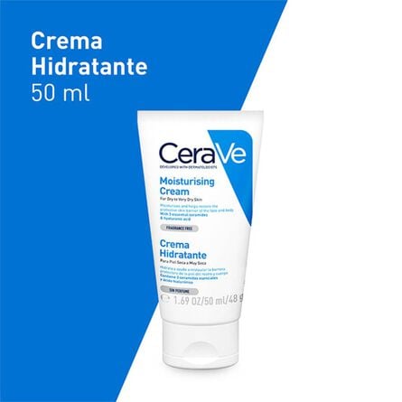 CeraVe Crema Hidratante Diario para Rostro y Cuerpo para Piel Seca 50 ml image number 1