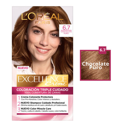 Tinte Imédia Excellence de L'Oréal Paris 6.7 Chocolate Puro image number 4