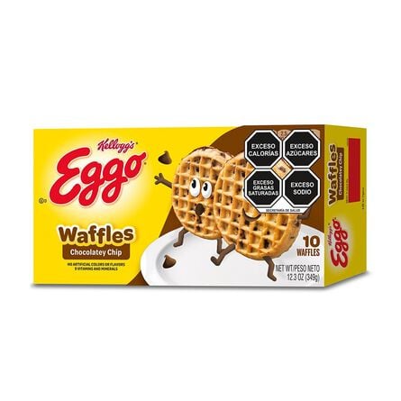 Waffles Kellogg´s Eggo Chocolate Chip 349 g image number 1