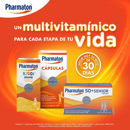 Jarabe Multivitamínico Pharmaton Kiddi Infantil Sabor Naranja-Mandarina 100 ml image number 4