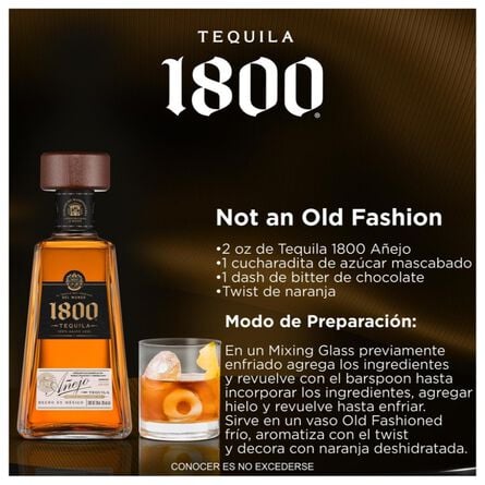 Tequila 1800 Añejo 700 ml image number 1