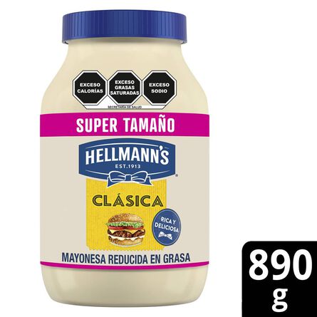 Mayonesa Hellmann's Clásica Reducida en Grasa 890 g image number 1