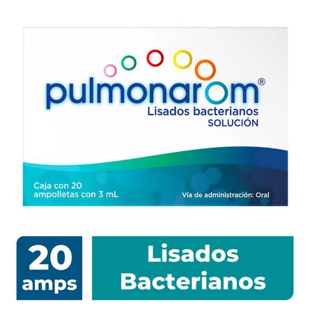 Lisados Bacterianos Pulmonarom 20 ampolletas image number 1