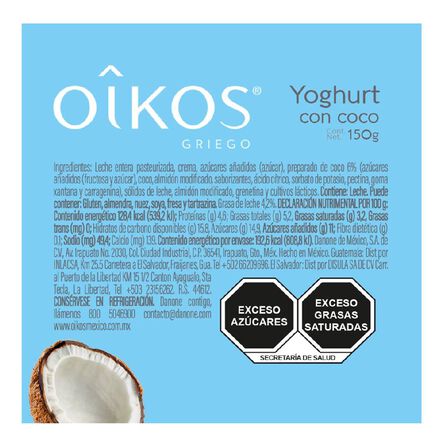 Yoghurt Oikos Griego con Coco Rallado 150 g image number 5