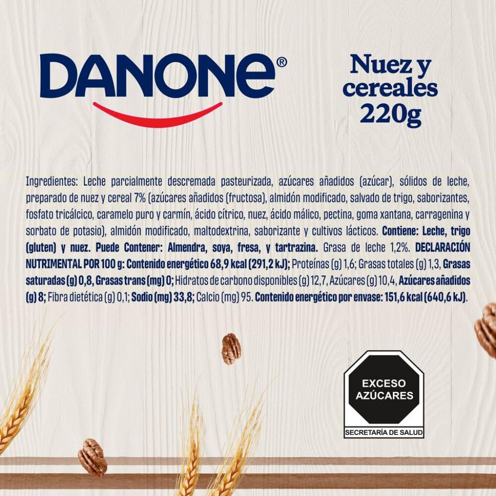 Yoghurt Danone Bebible Licuado Con Nuez Y Cereal 220g image number 7