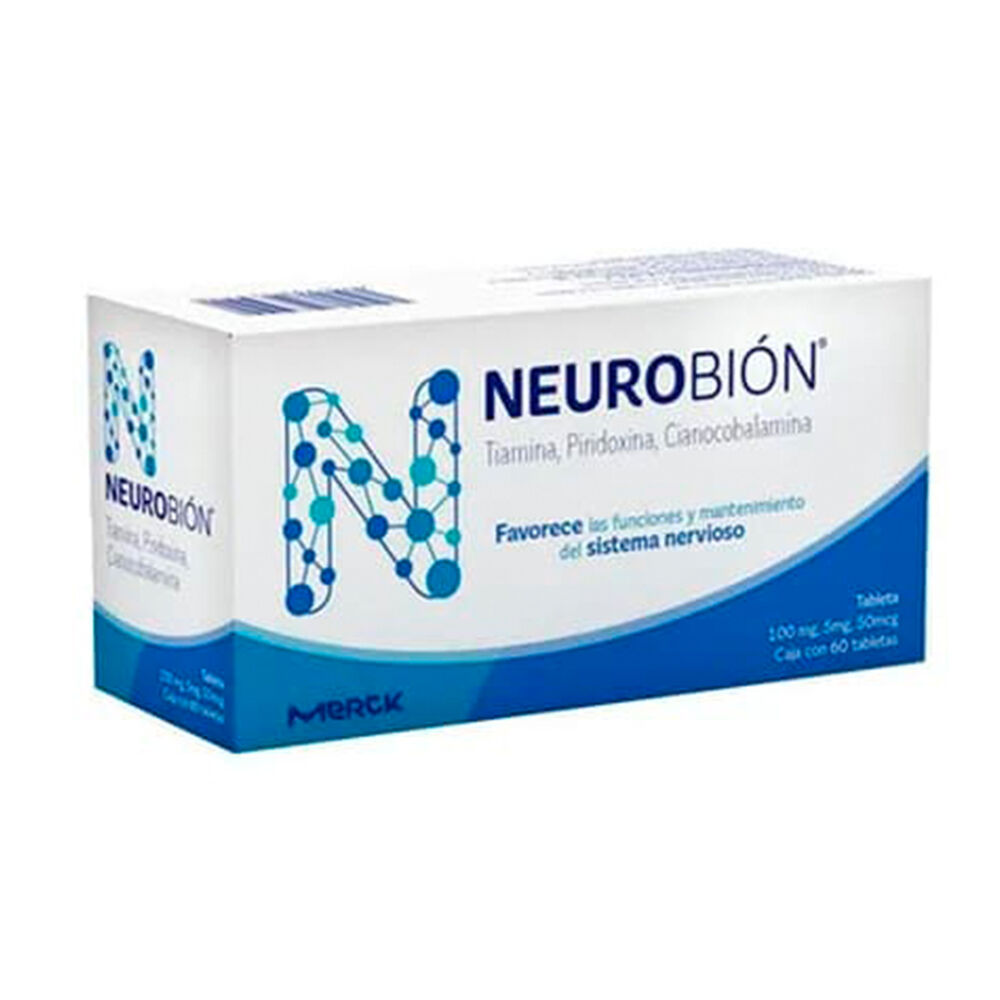 Neurobión Oral 100/ 5/50 mg Con 60 Tabletas image number 0