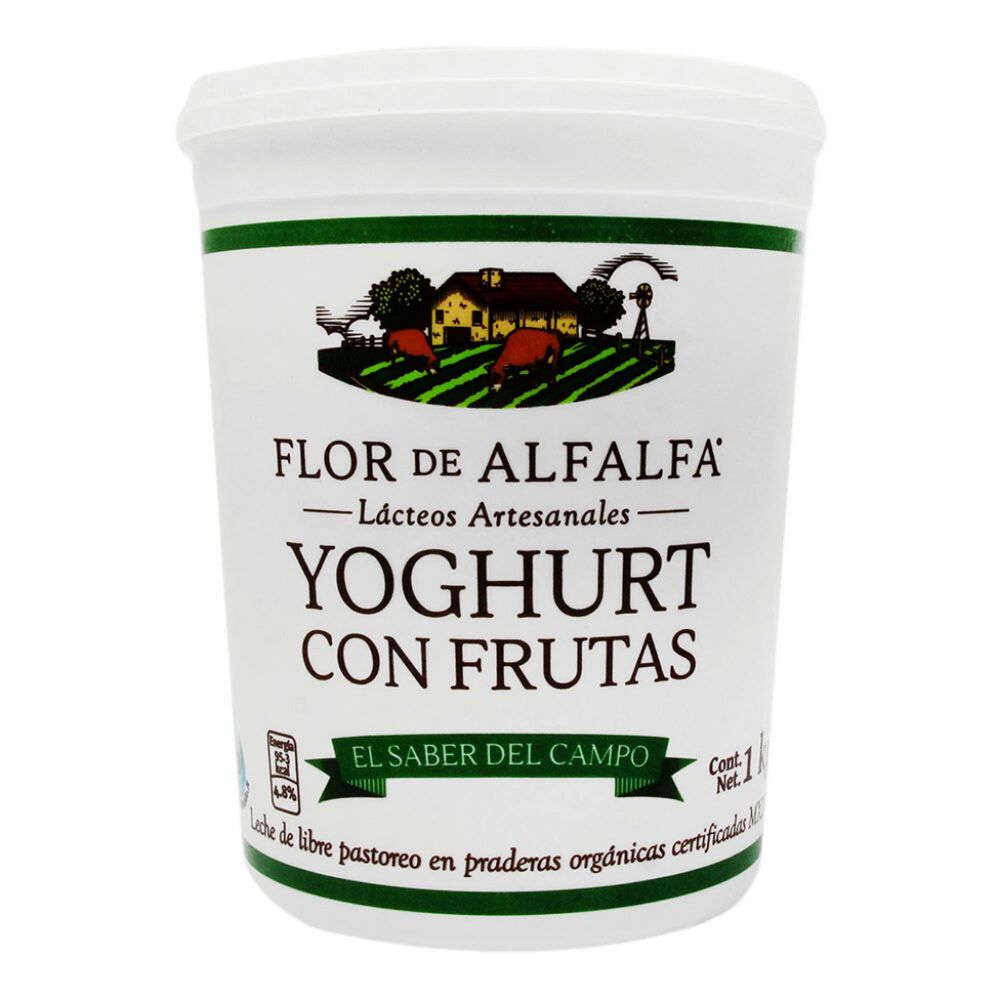 Yoghurt de Fresa Flor de Alfalfa Orgánico 1 Kg image number 0