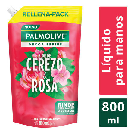 Jabón para Manos Palmolive Decor Series Flor de Cerezo y Rosa 800 ml image number 2