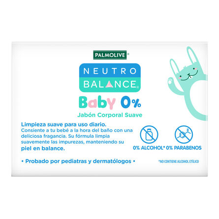 Jabón en Barra para Bebé Palmolive Neutro Balance Baby 0% 90 g image number 1