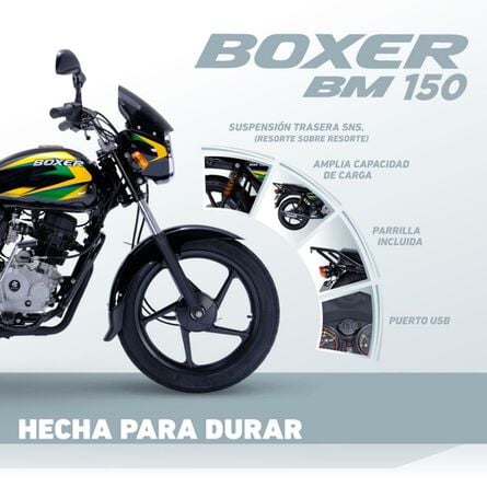 Motocicleta Boxer 150 Bm Negra Bajaj image number 8