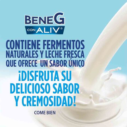 Yoghurt BeneG Sabor Natural con Aliv 240g image number 4