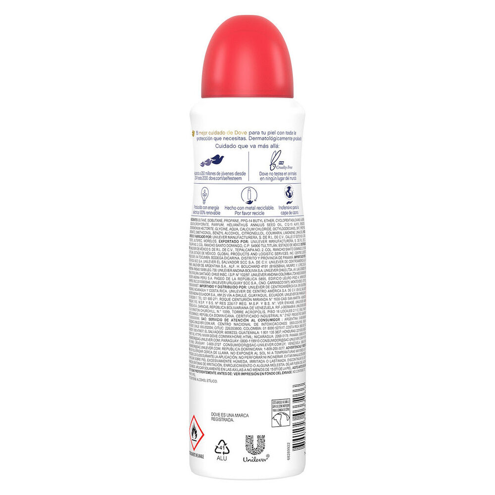 Desodorante en aerosol Dove Granada para dama 150 ml image number 5