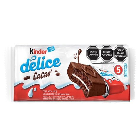 Pan Dulce Pastelito Cacao Chocolate Kinder Delice 195 Gramo Multipack