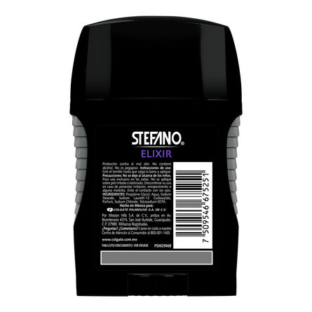 Desodorante Antitranspirante Stefano Elixir Stick 54 g image number 1