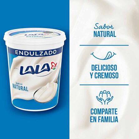 Yoghurt Lala Batido Natural 900 g image number 2