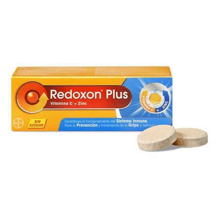 Vitamina C + Zinc Redoxon Plus 10 Tabletas Efervescentes image number 2