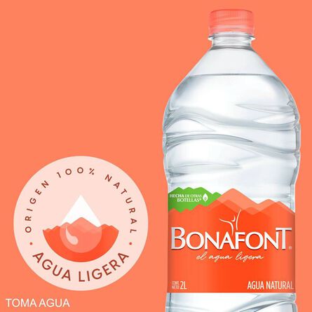 Agua Natural Bonafont 2 L image number 1