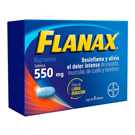 Flanax Desinflama y Alivia El Dolor Del Día a Día 550 mg 6 tabletas image number 4