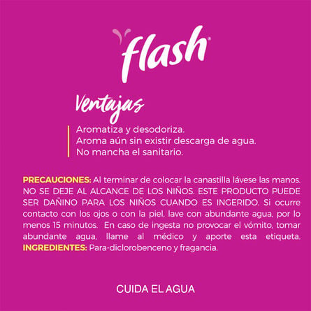 Pastilla Sanitaria Flash Floral Gancho 72 g image number 2
