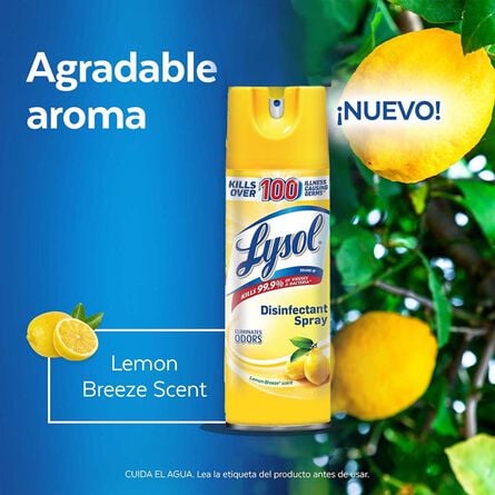 Lysol® Aerosol Desinfectante para Superficies Citrus 352 g image number 6