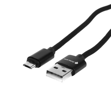 Cable Reforzado USB a Micro USB Sync Ray SR-BMC35 Negro image number 3