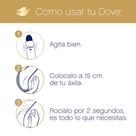 Desodorante en aerosol Dove Tono Uniforme Coco para dama 150 ml image number 4