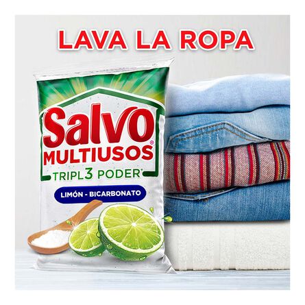 Salvo Multiusos Limón Triple Poder Detergente en Polvo 4.5 kg image number 4