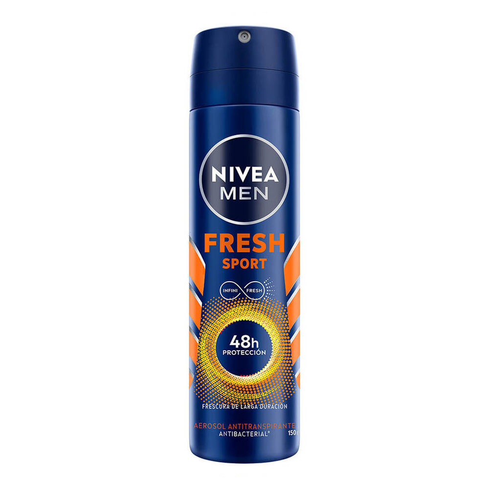 Nivea Men Desodorante Antitranspirante Hombre Fresh Sport Spray, 150ml image number 0