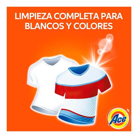 Ace Limpieza Completa 1 para Todo Detergente Líquido Concentrado para Lavar Ropa Blanca y de Color 5 lt image number 1