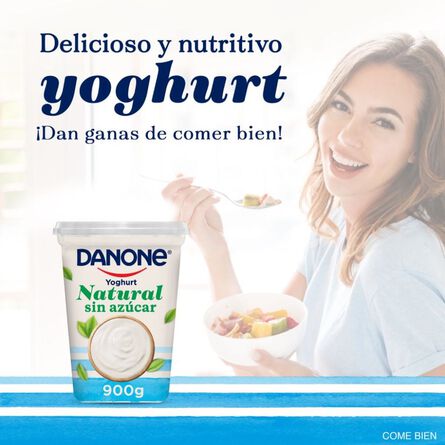 Danone Yoghurt Natural Sin Azúcar 900g image number 2