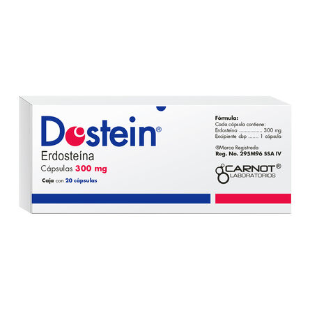 Dostein 300 mg Oral 20 Cápsulas image number 3