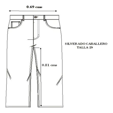 Jeans Básico Masculino Silverado Talla 29 Rinse Recto image number 3